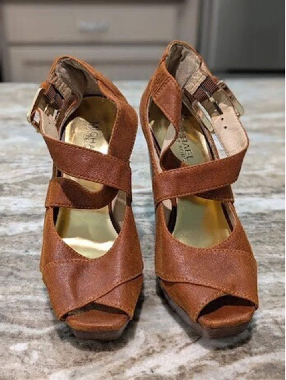 Michael Kors Strappy Platform Heels Size 6.5